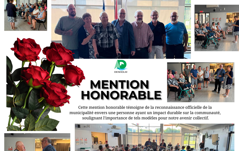 MENTION HONORABLE - JUILLET 2026